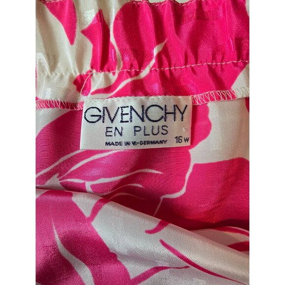 Vintage Givenchy En Plus Pink & White Floral Skirt Set M/L Cruise Beach Summer - Picture 15 of 16